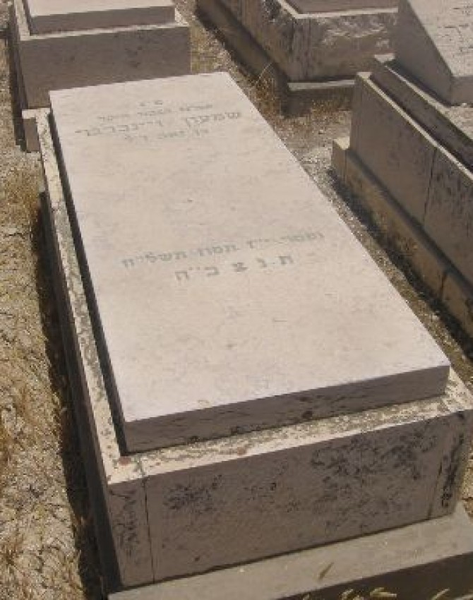 תמונת קבר שמעון ויינברגר