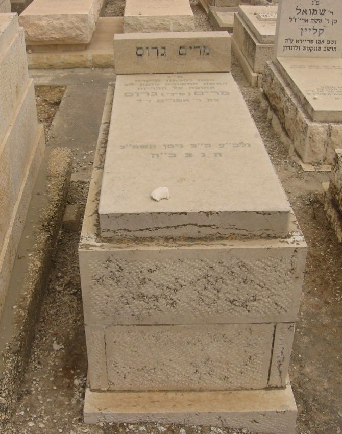 תמונת קבר מרים גרוס