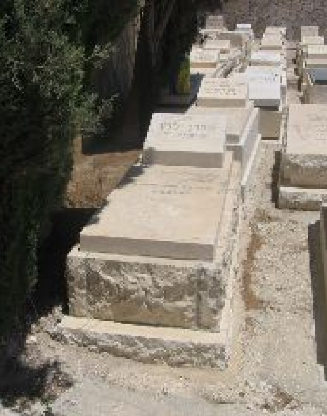 תמונת קבר אהרן לוין
