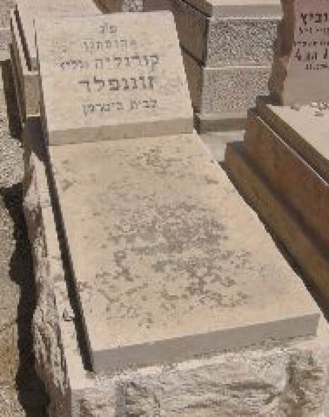 תמונת קבר קורנליה זוננפלד