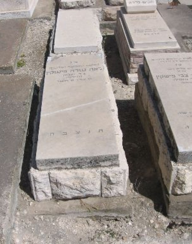 תמונת קבר לאה שרה פישקין