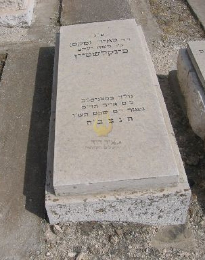 תמונת קבר מאיר פינקלשטיין