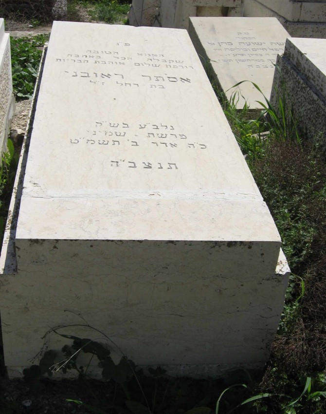 תמונת קבר אסתר ראובני