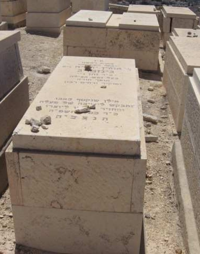 תמונת קבר אהרון יהודה גינזבורג