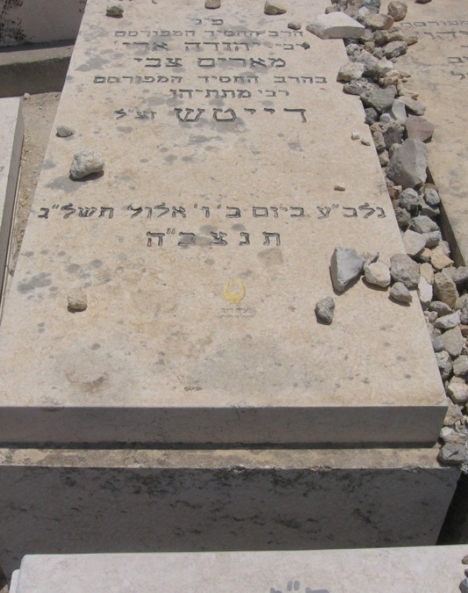 תמונת קבר יהודה אריה מארים צבי דייטש