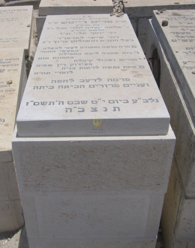 תמונת קבר מרים דייטש