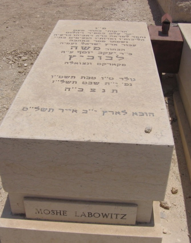 תמונת קבר משה לבוביץ