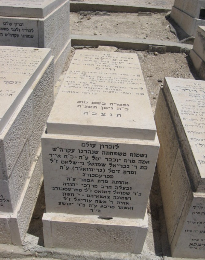 תמונת קבר פיילא ווייס