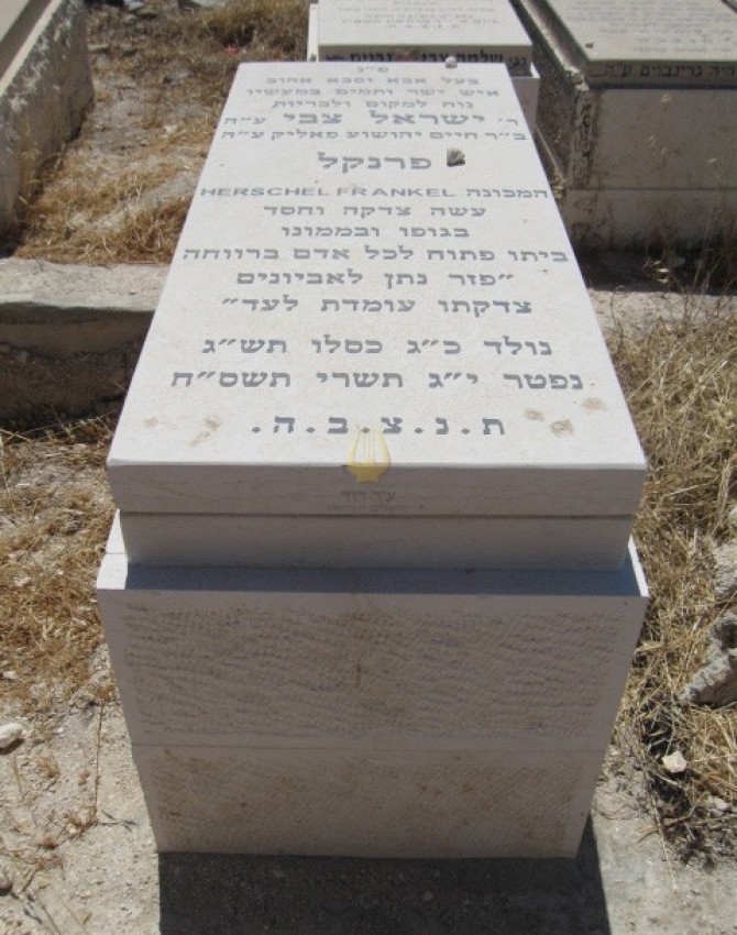 תמונת קבר ישראל צבי פרנקל