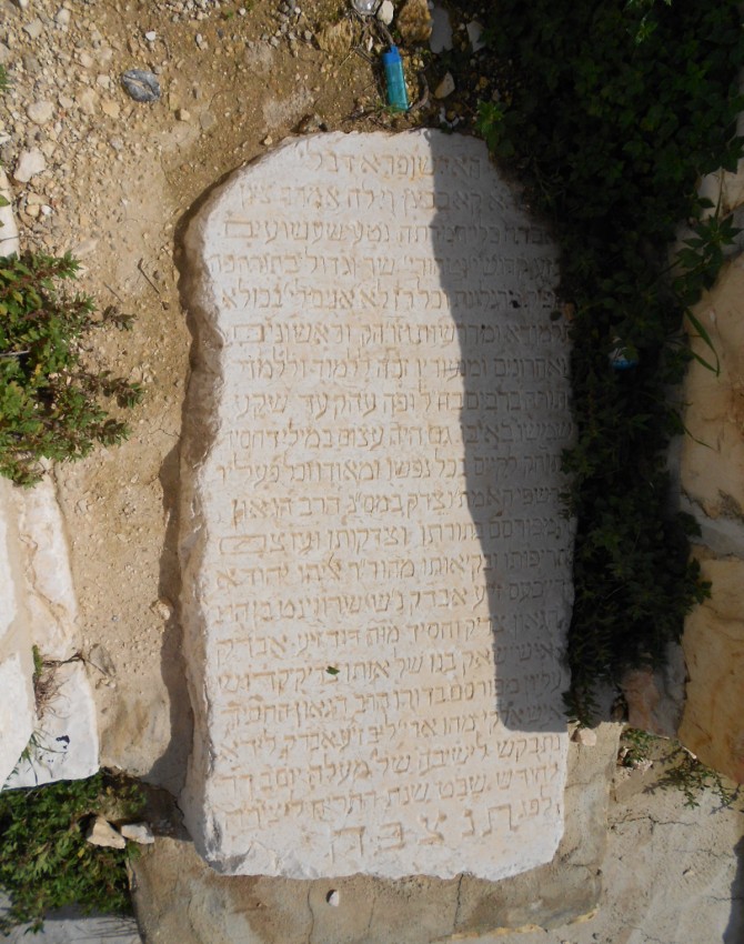 תמונת קבר אליהו יהודא רייכעס Eliyahu Yehuda Reichss