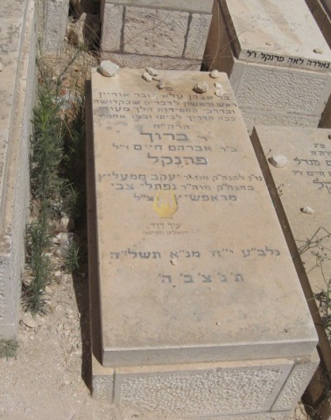 תמונת קבר ברוך פרנקל