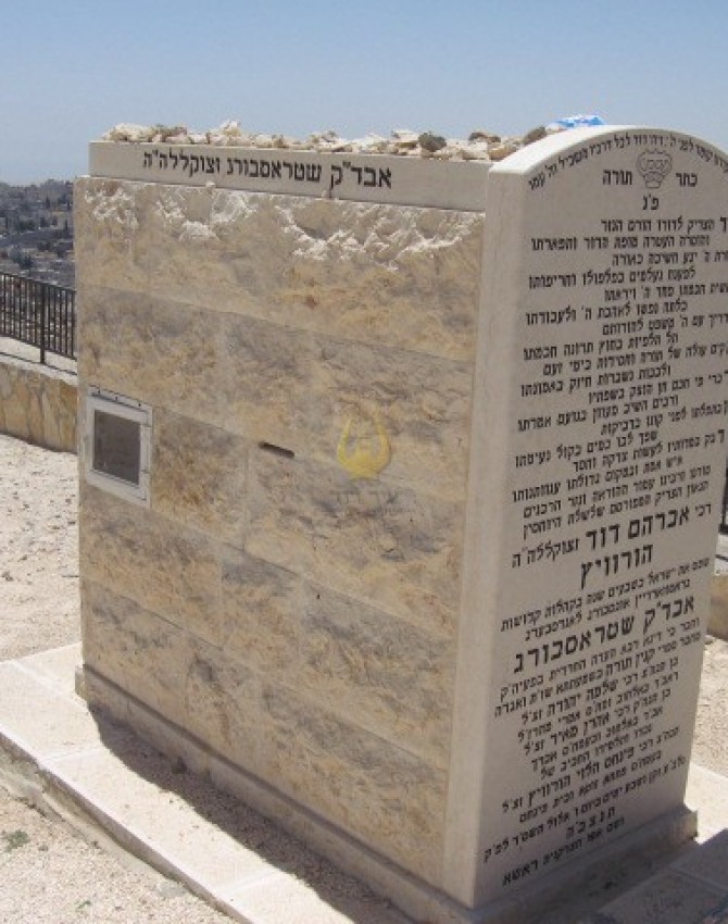 תמונת קבר אברהם דוד הורוויץ