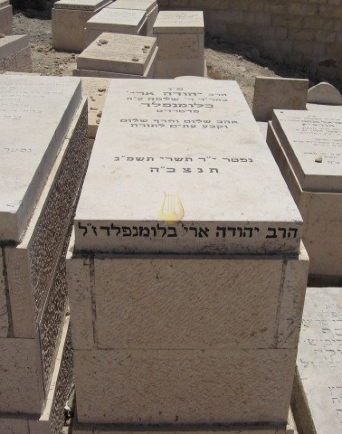 תמונת קבר יהודה אריה בלומנפלד