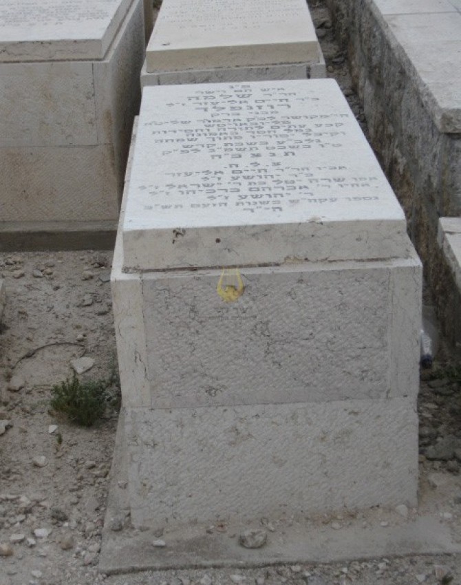 תמונת קבר שלמה רוזנפלד