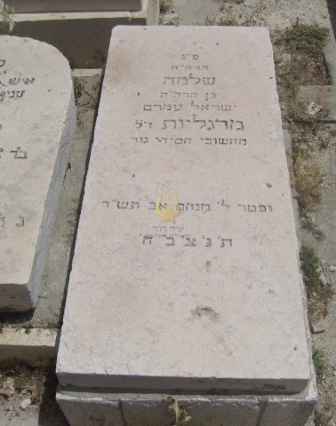 תמונת קבר שלמה מרגליות