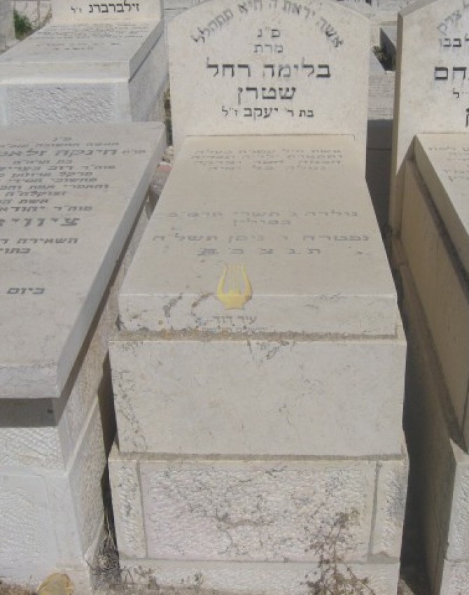 תמונת קבר בלימה רחל שטרן