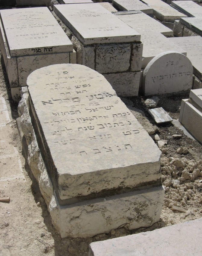 תמונת קבר שלמה זלמן מלמד