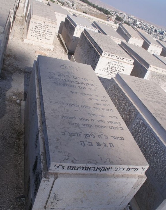 תמונת קבר חיים דוב יאקאבאוויטש
