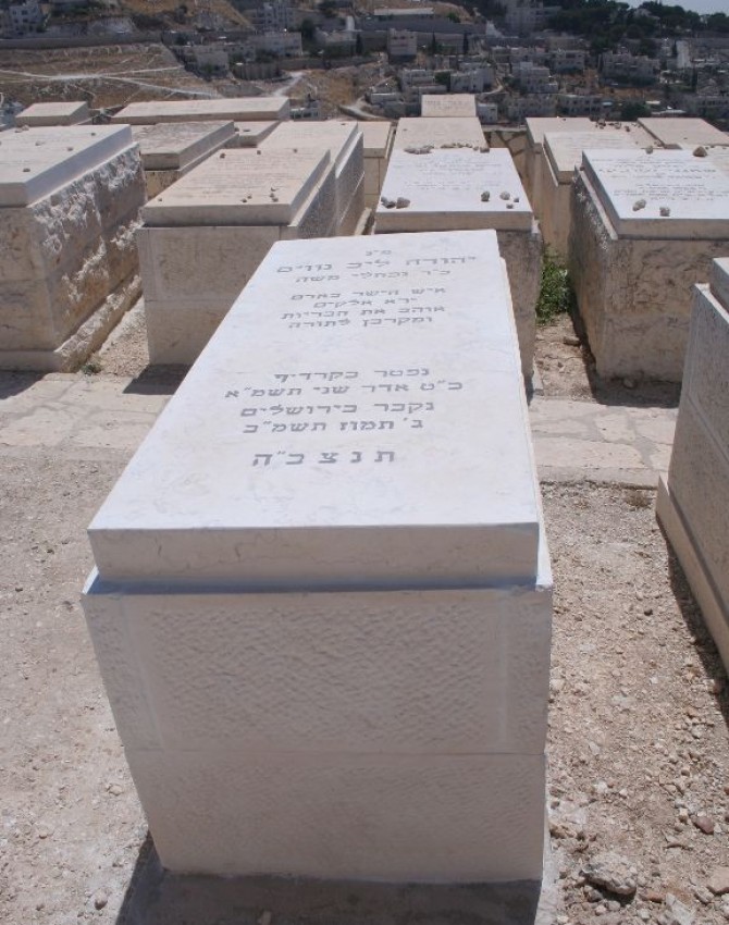 תמונת קבר יהודה ליב נוויס