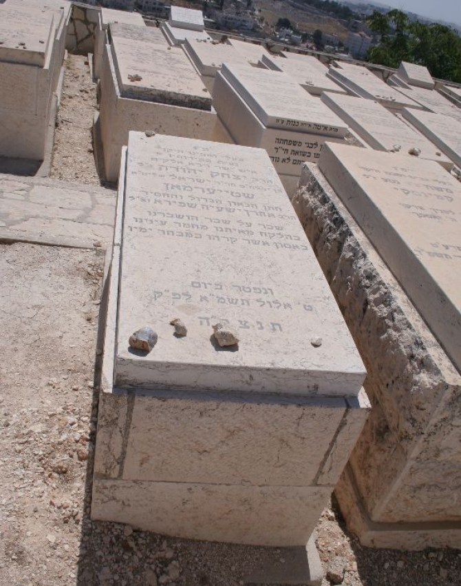 תמונת קבר יצחק יהודה שטייערמאן