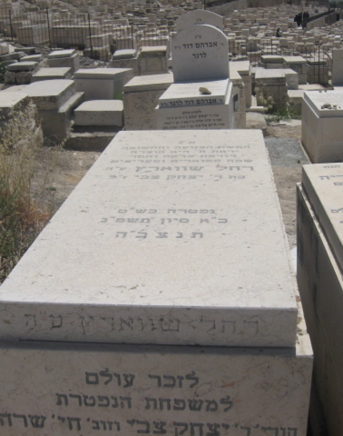 תמונת קבר רחל שווארץ