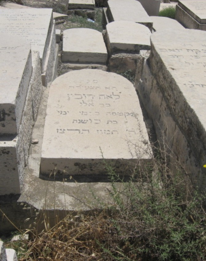 תמונת קבר לאה רובין