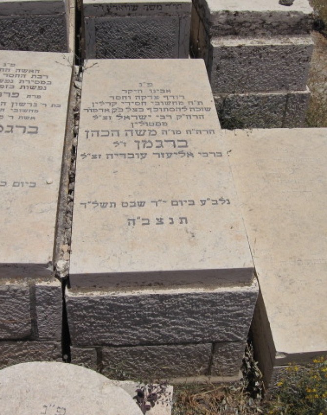 תמונת קבר משה ברגמן