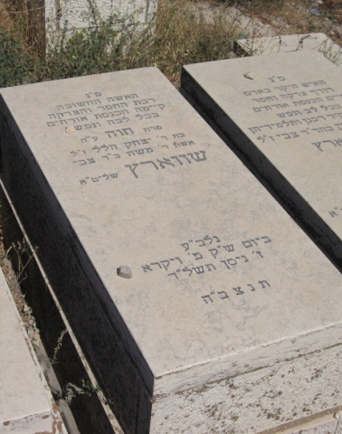 תמונת קבר חוה שווארץ