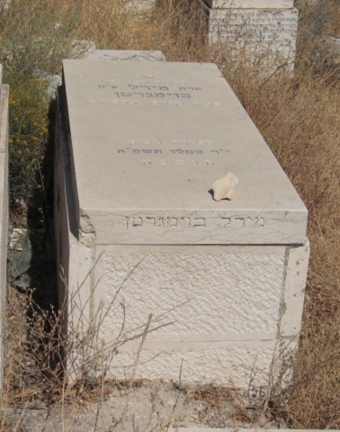 תמונת קבר מירל בוימגרטן