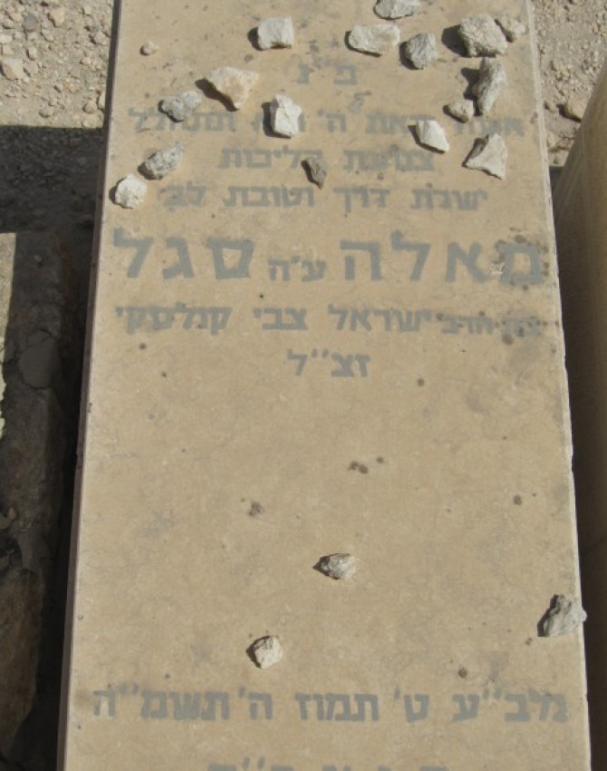 תמונת קבר מאלה סגל