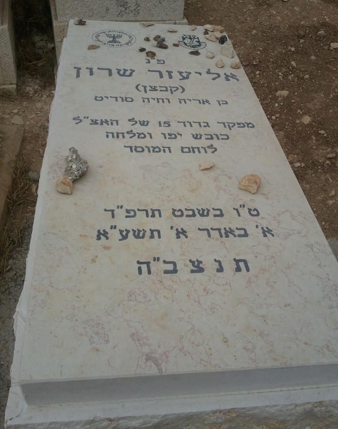 תמונת קבר אליעזר שרון