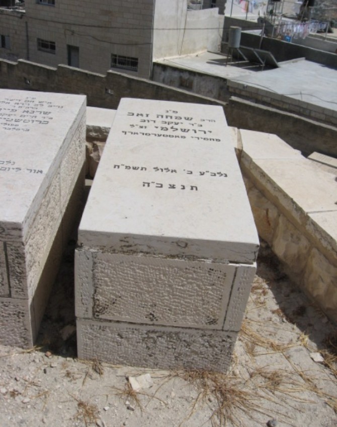 תמונת קבר שמחה זאב  ירושלמי