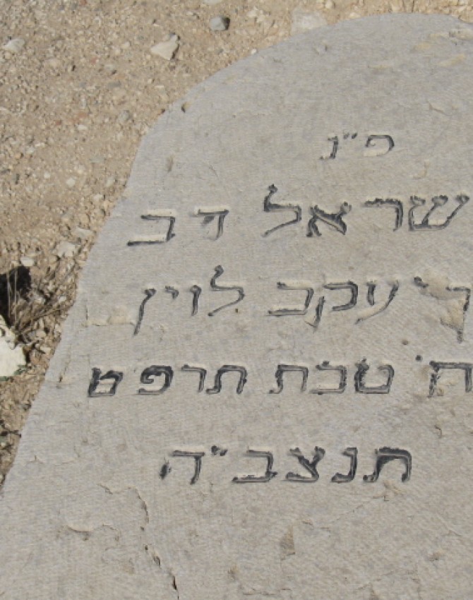 תמונת קבר ישראל דב לוין