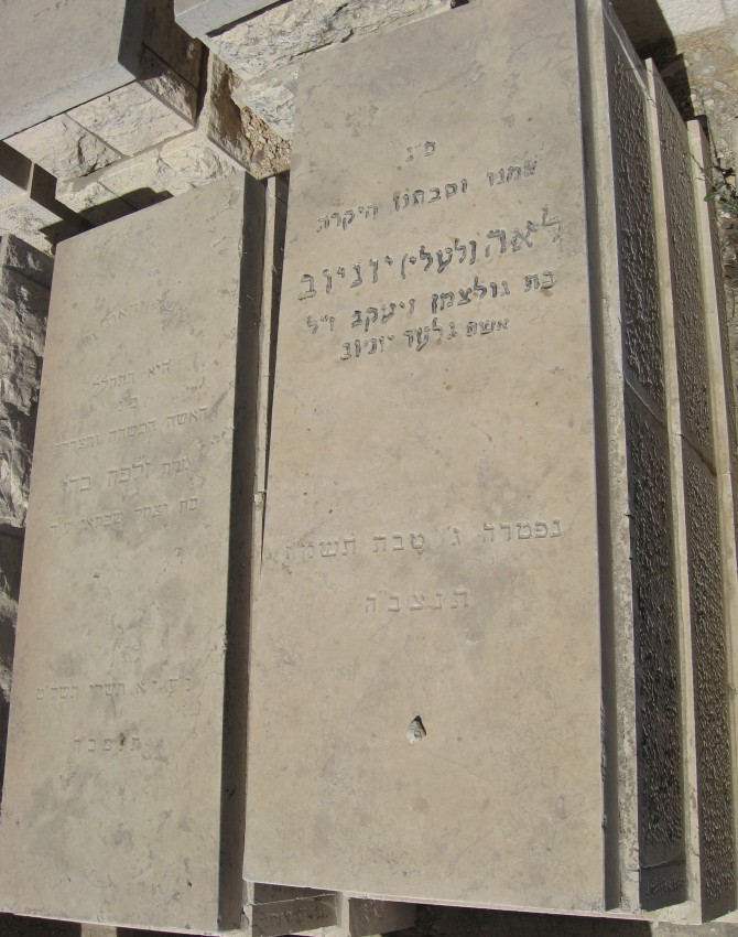 תמונת קבר לאה יוניוב