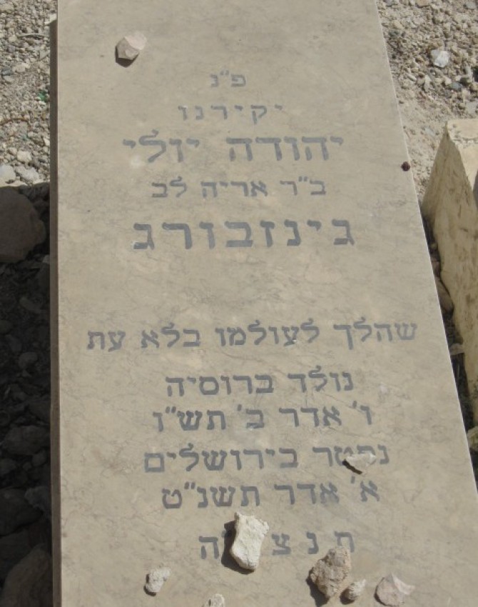 תמונת קבר יהודה יולי גינזבורג