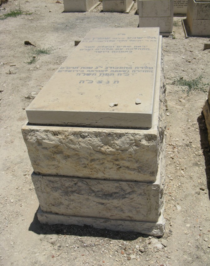 תמונת קבר אלישבע שטרן